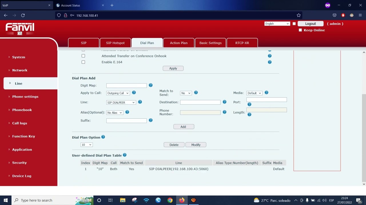 Así Funciona - Configuración peer to peer entre teléfono Fanvil y Grandstream SIN conmutador.