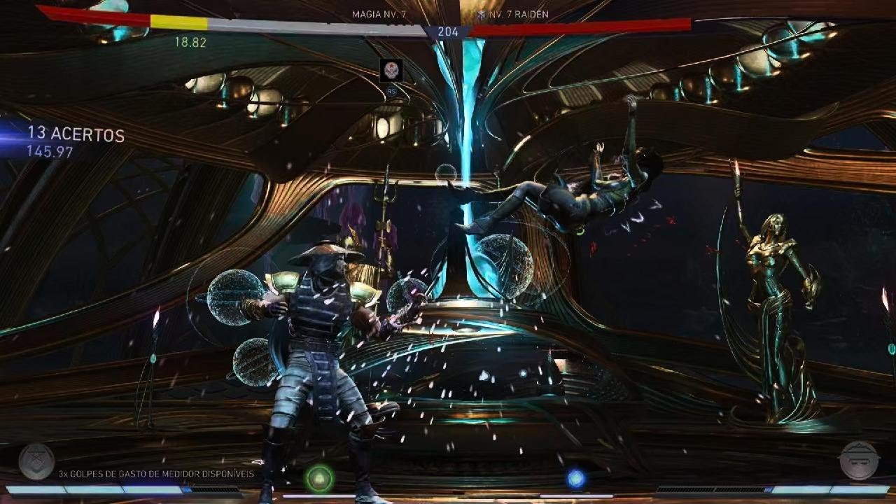 Injustice 2 magia dificuldade media