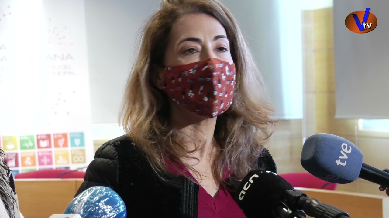 La Ministra Raquel Sánchez vista Vallirana, acompanyada de la Delegada del Govern.