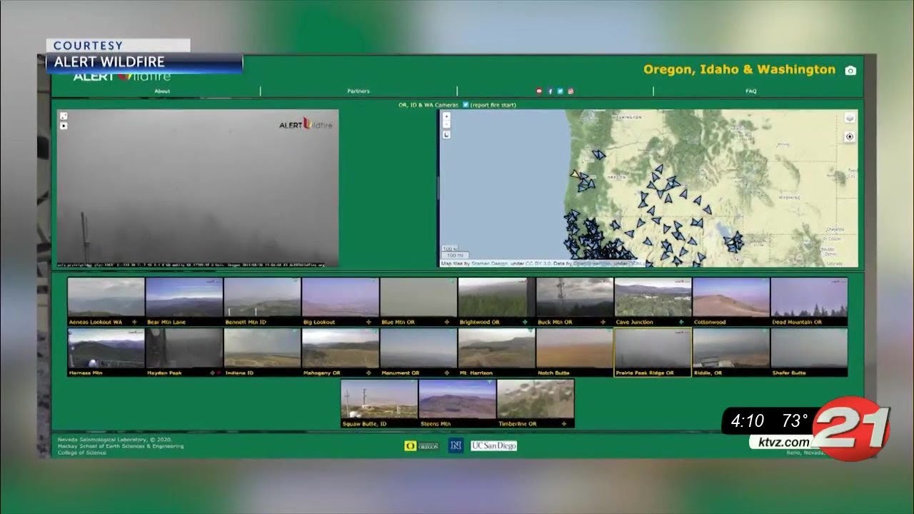 'Alert Wildfire' webcam system serves as digital fire lookout