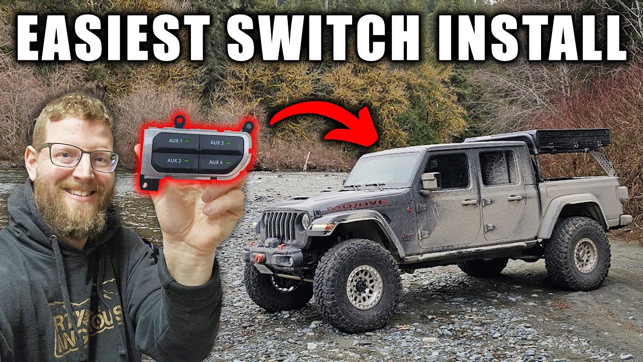 Jeep Wrangler & Gladiator Easiest OEM Auxiliary Switch Install! Z-Automotive Auxiliary Kit
