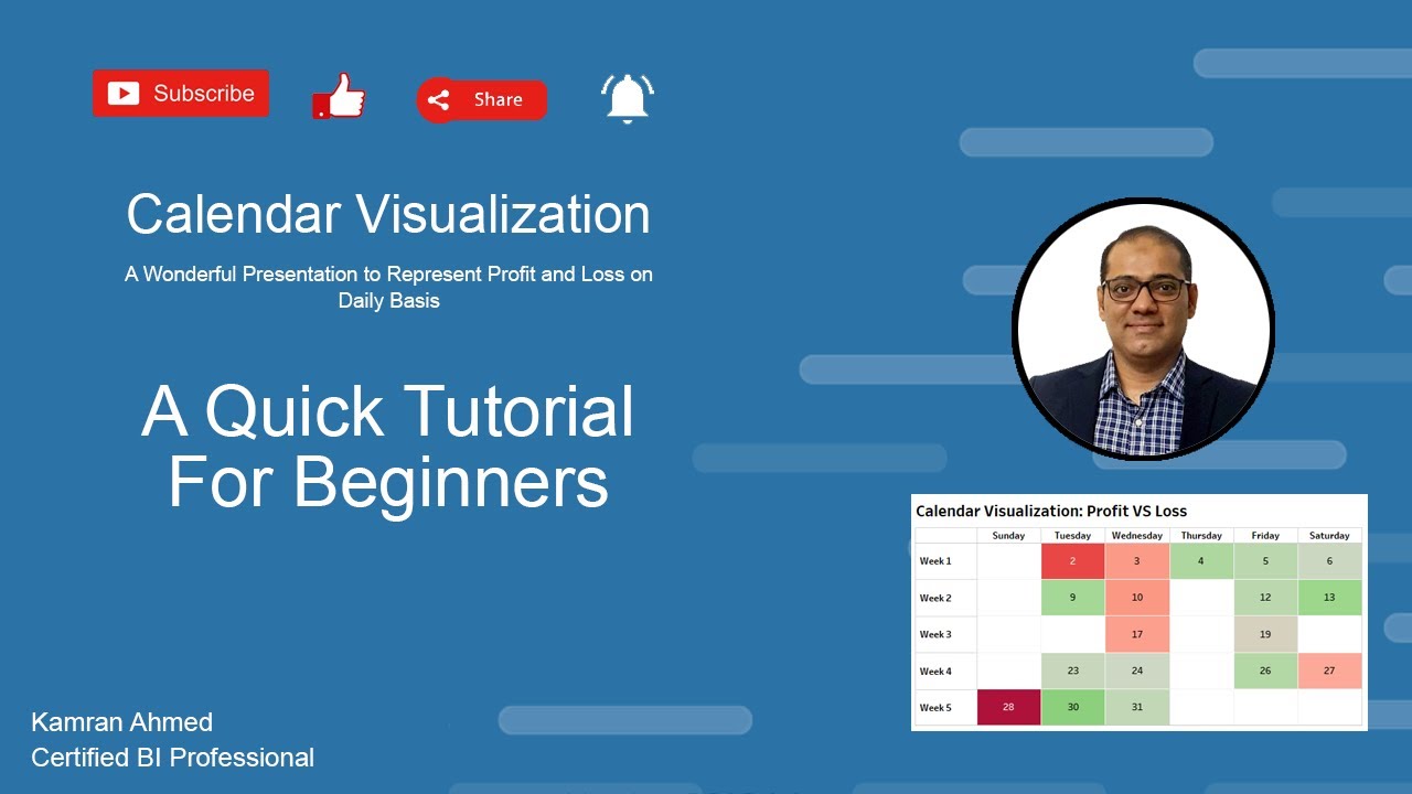 Tutorial For Calendar Chart In Tableau