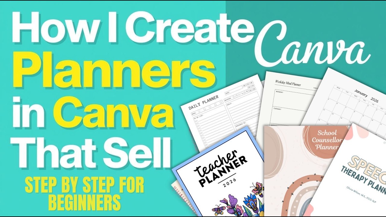 Как я создаю в Canva планировщики, которые ПРОДАЮТСЯ (пошаговое руководство для начинающих)