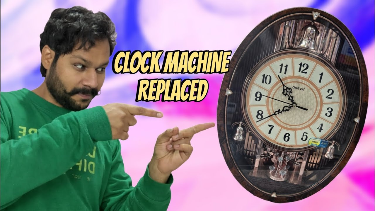 Wall Clock Machine Replacement | Full Movement Repair Tutorial | Oreva Repair