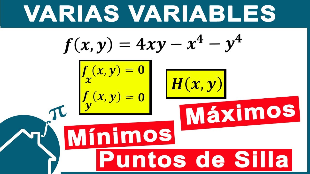 📌 MAXIMOS MINIMOS y PUNTOS de SILLA Varias Variables