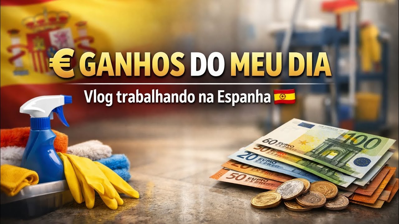 Mora  na Espanha: Quanto que eu ganho em um dia trabalho com limpeza na Espanha.