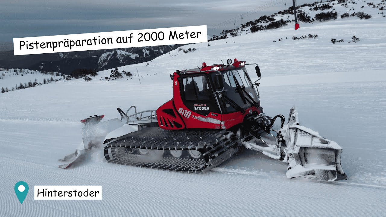 4K | Pistenpräparation in Hinterstoder | Helden der Nacht | 2000 Meter | Poiz Tv