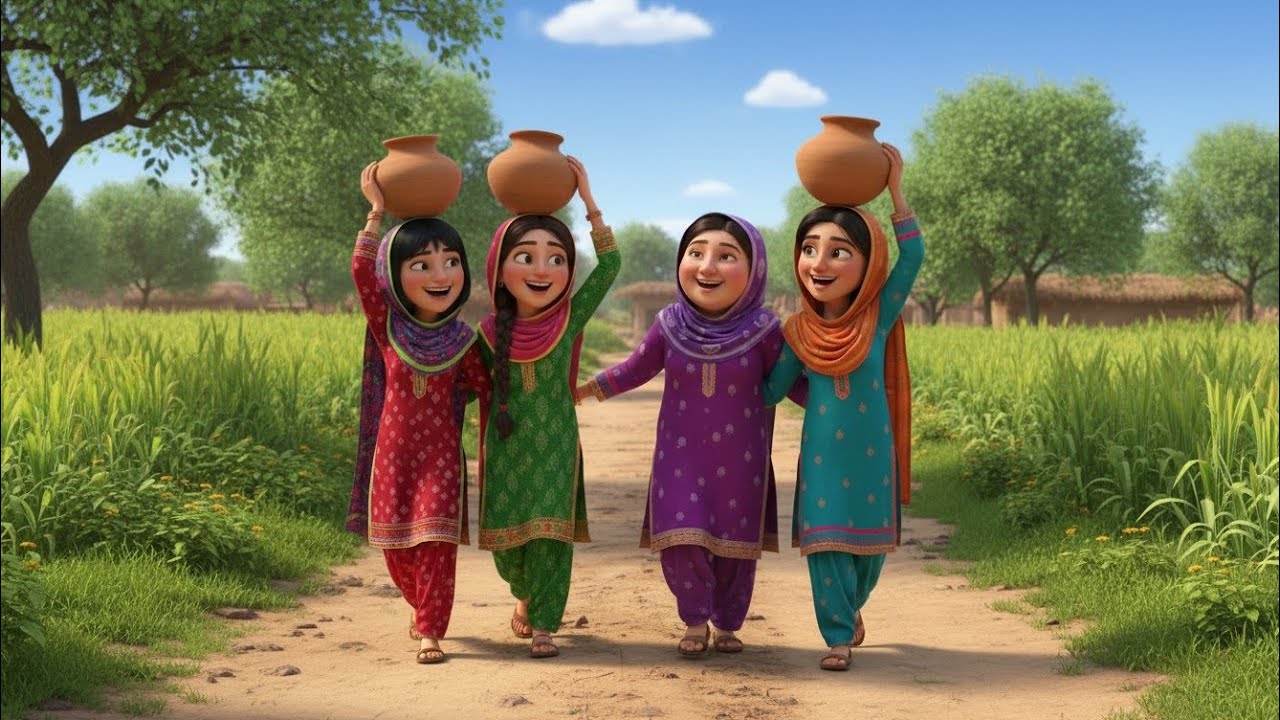 Dehat ki Subah — Kunway Tak Hansta Khelta Safar| Saheliyon ka Khoobsurat Din |Hindi Animated Cartoon