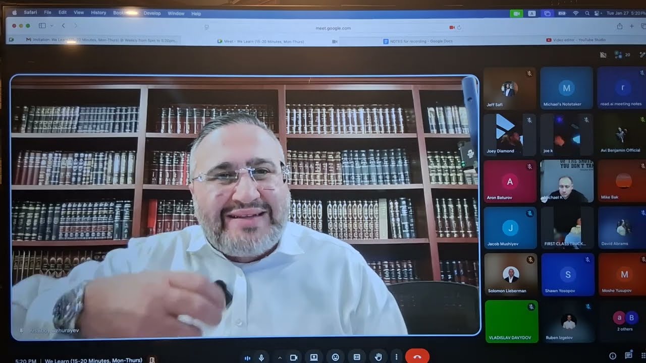 We Learn - Bring the blessings back - Rav Chaim Igal 5786 