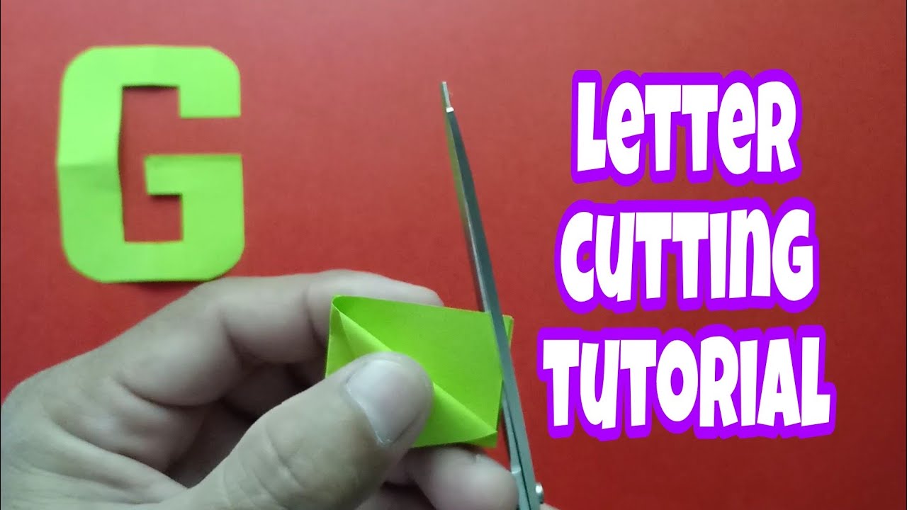 Letter cutting tutorial / 2 types of G #lettercutting #tutorial