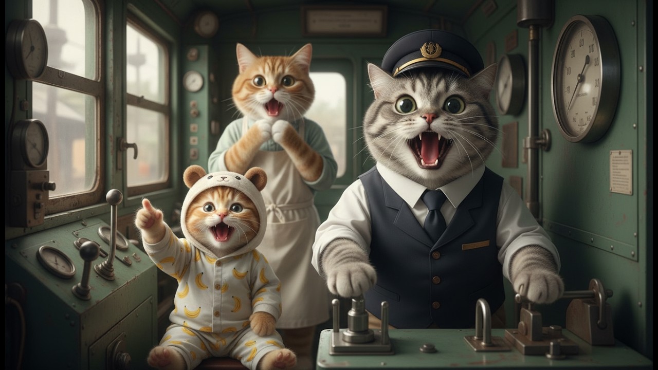 Mama Cat’s Childhood Train Is Closing Forever… Ginger Kitten Joins Her for One Last Memory Ride 🐱💛✨