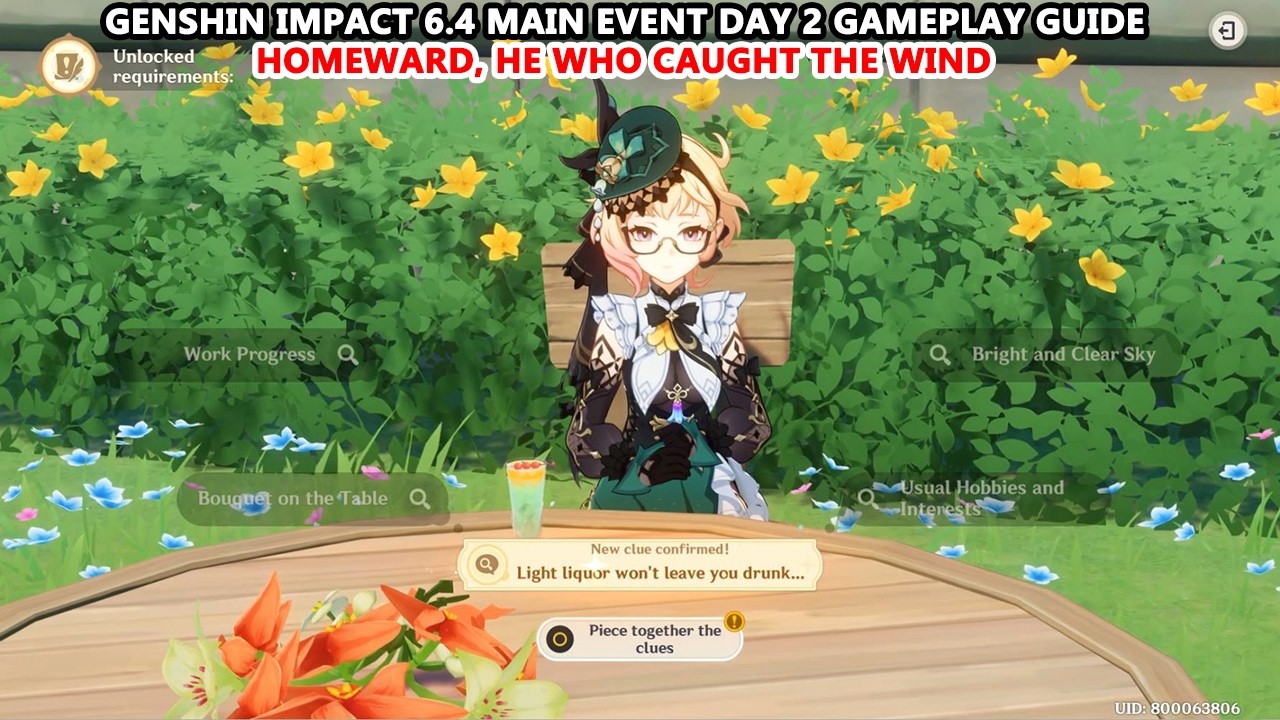 Homeward, He Who Caught the Wind : Genshin Impact 6.4 Main Event Day 2 Gameplay Guide