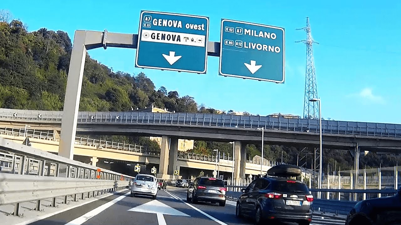 Autostrada A10 Galleria Coronata - Ponte San Giorgio - Casello Genova Ovest 