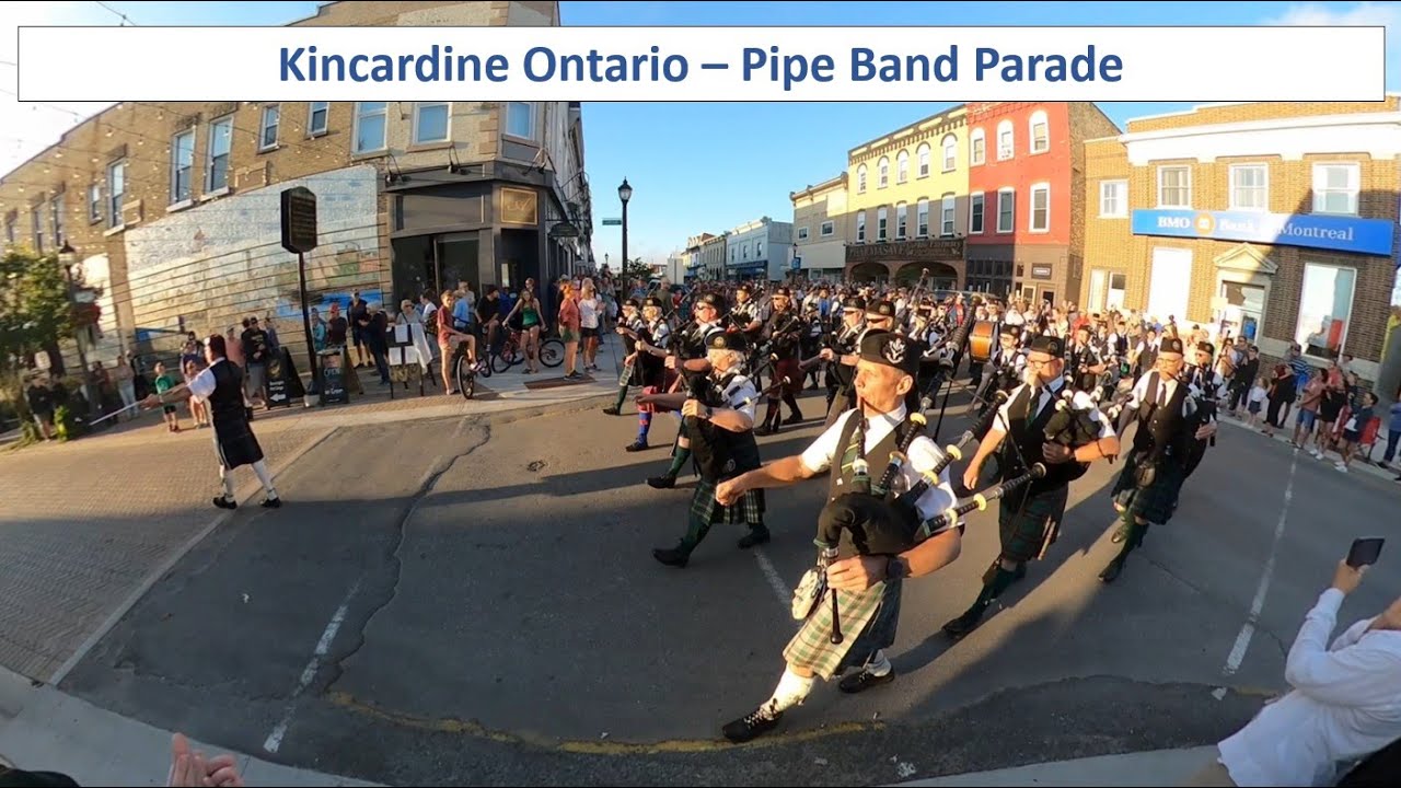 Kincardine Ontario - Scottish Pipe Band Parade