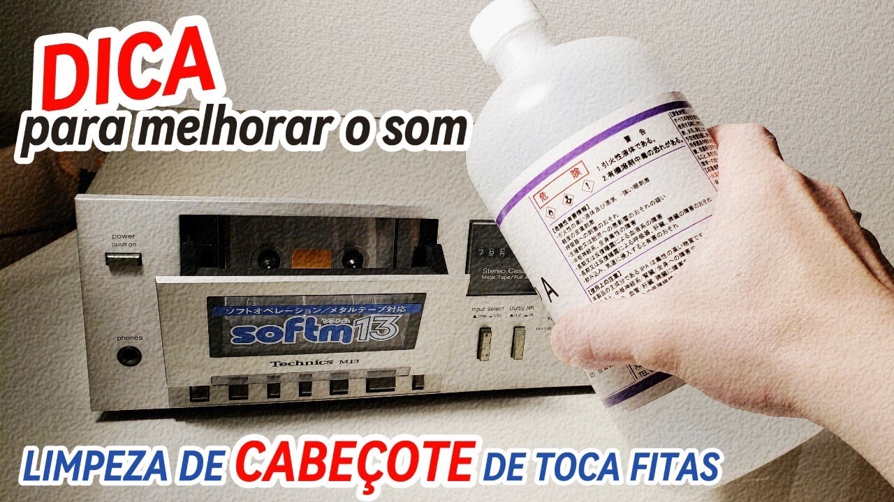 DICA RÁPIDA para melhorar o som do Tape Deck (Toca Fitas) LIMPEZA DE CABEÇOTE