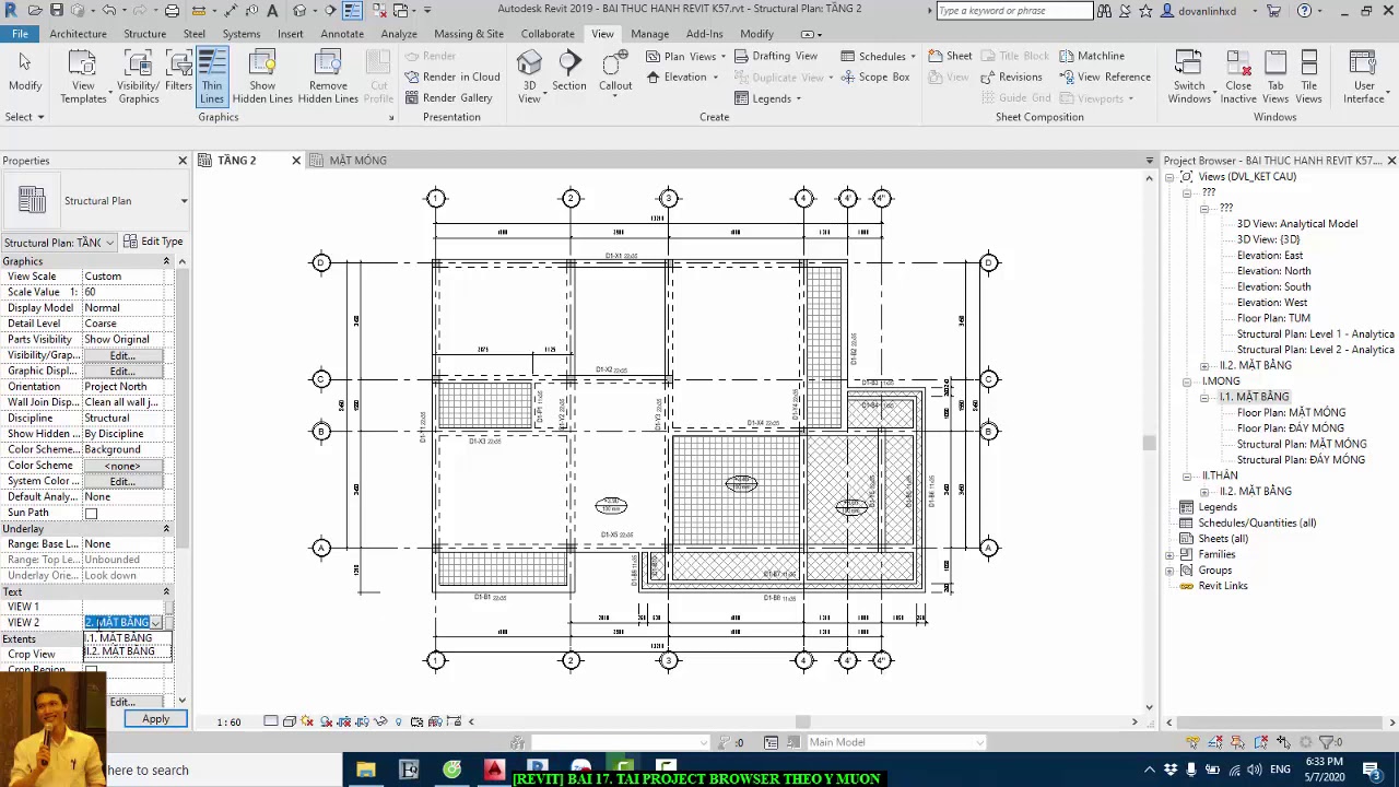 [REVIT] Bài 17. Tạo Project Browser quản lý danh sách bản vẽ và view