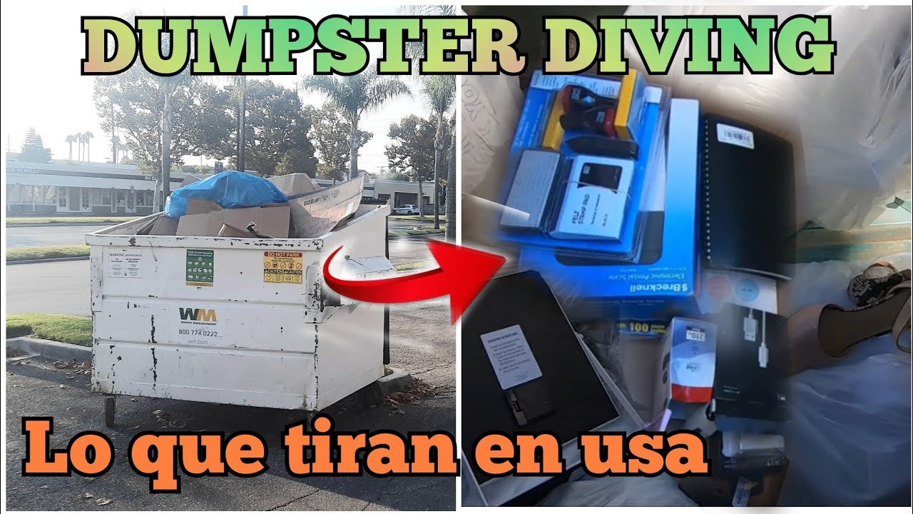 DUMPSTER DIVING / Lo que tiran en USA 🇺🇸🇲🇽 / muchas cosas nuevas en la basura