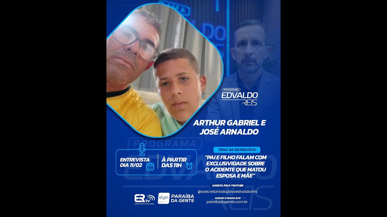PROGRAMA EDVALDO REIS - ENTREVISTA: PAI E FILHO FALAM COM EXCLUSIVIDADE SOBRE O ACIDENTE