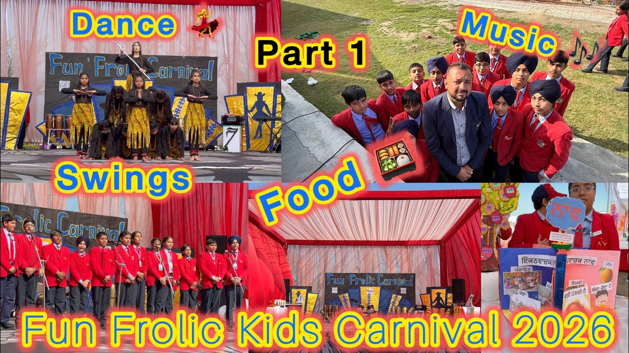 Fun Frolic Kids Carnival 2026|| Fun Time|| School Carnival|| Kids Fun Time|| Dance|| Music|| Bvm||
