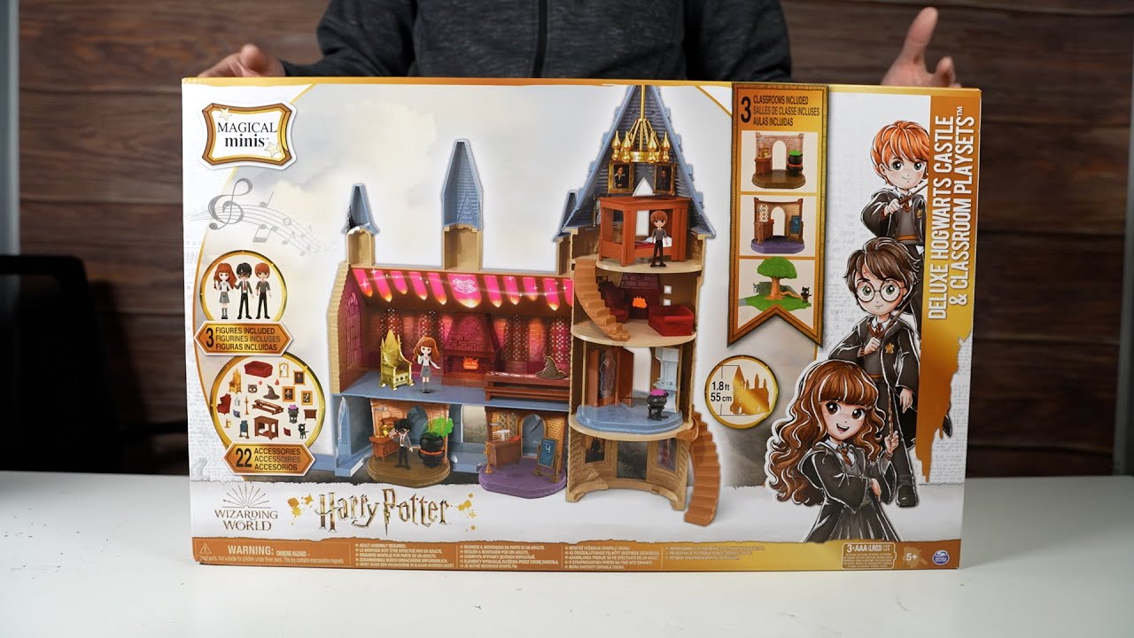 Harry Potter Magical Minis Delux Hogwarts Castle and Classroom Playsets Unboxing and Review