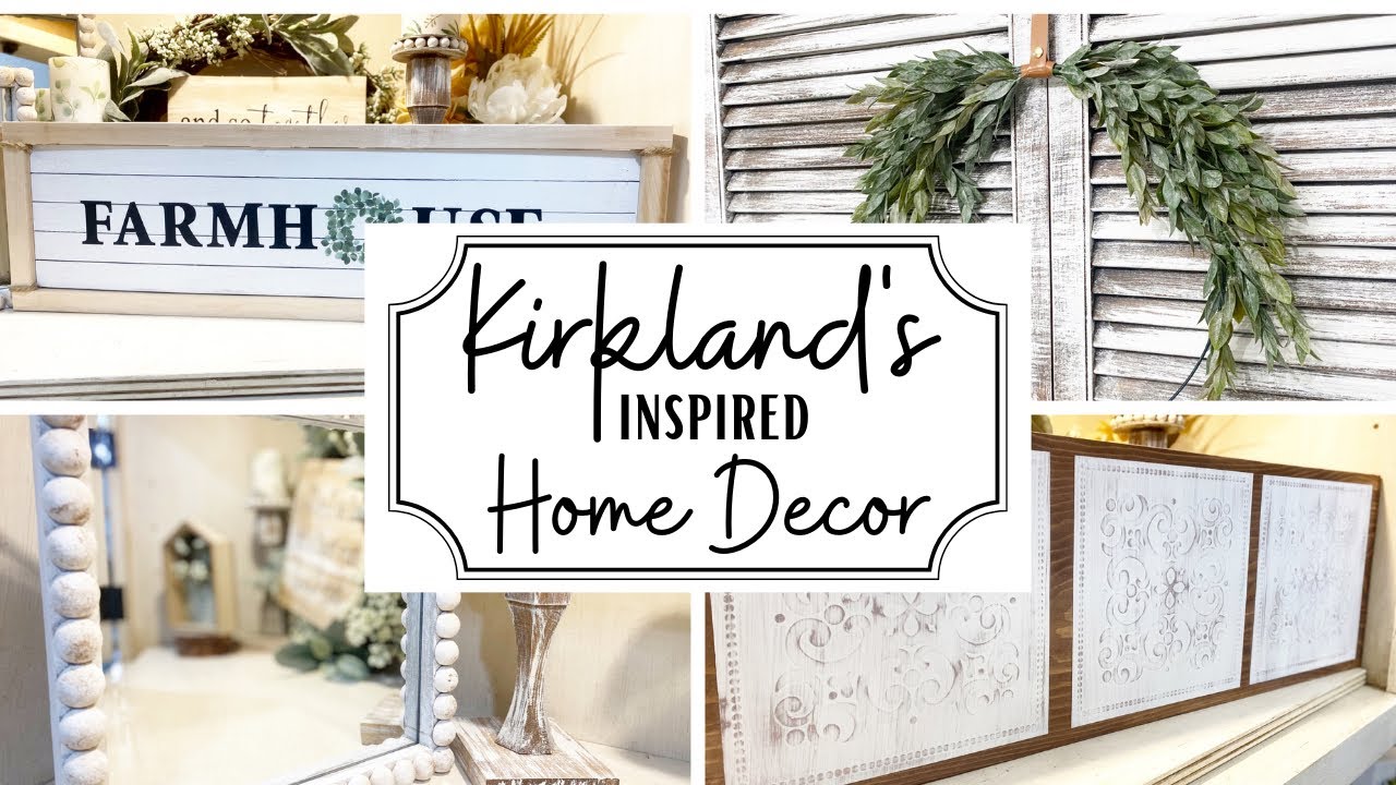 DIY KIRKLANDS INSPIRED HOME DECOR | DOLLAR TREE HOME DECOR DIYS | KIRKLANDS INSPIRED FARMHOUSE DECOR