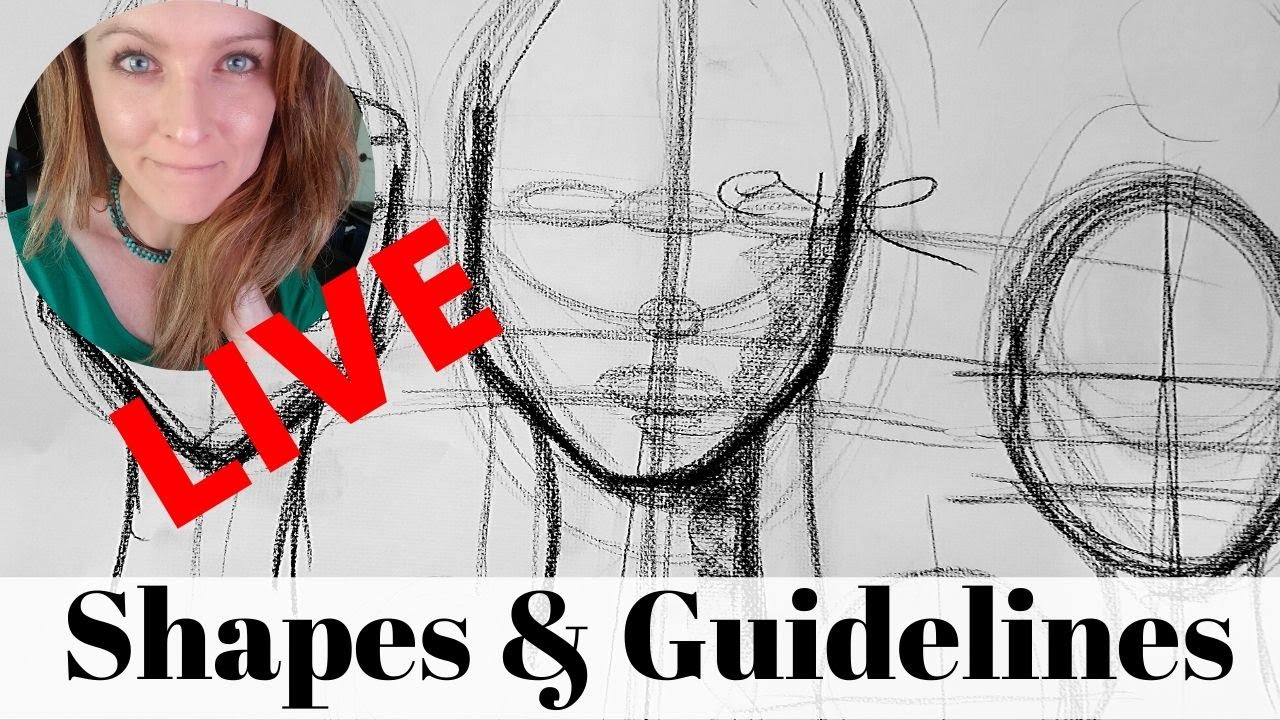 HOW TO DRAW A FACE LIVE!!! Why Drawing Guidelines are EVERYTHING for Drawing Easy Faces!