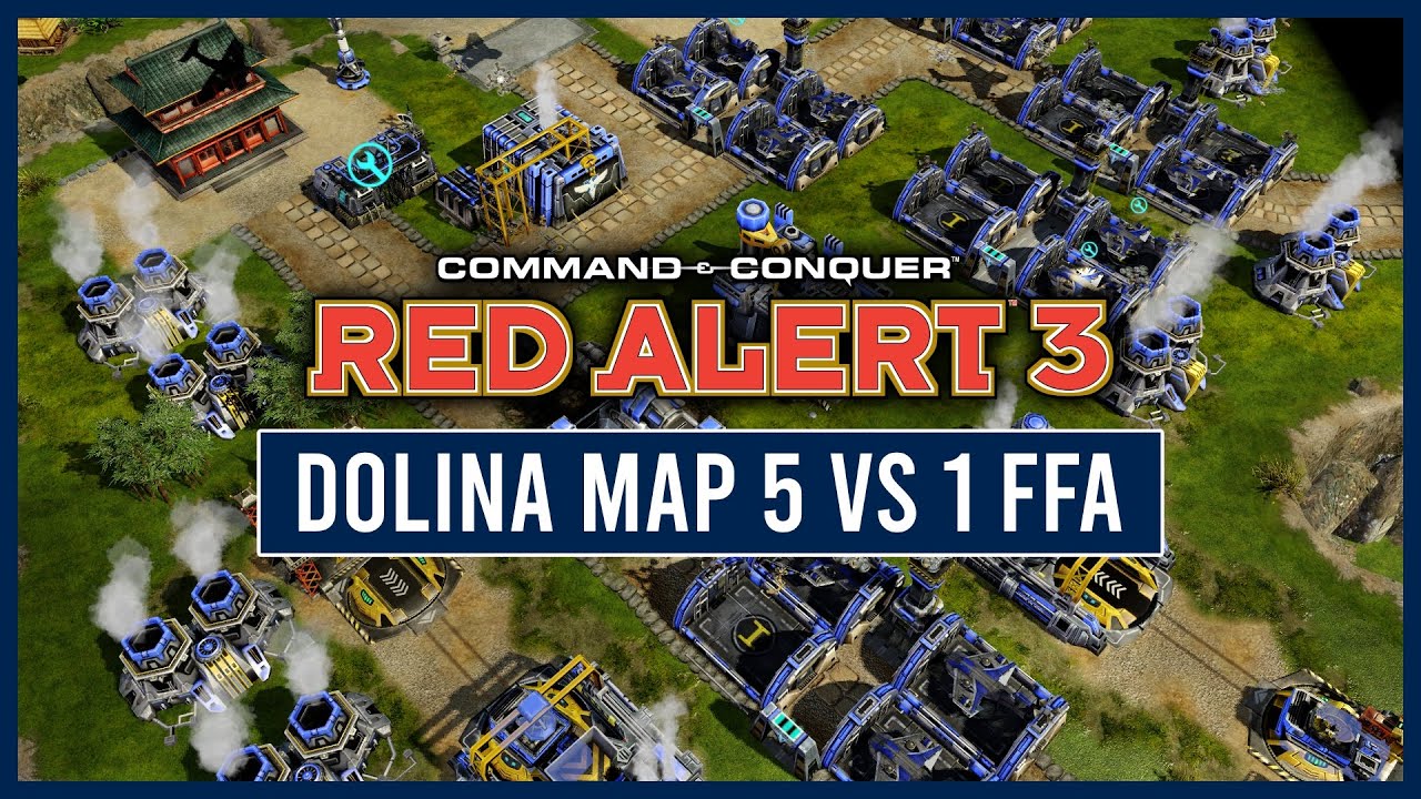 Red Alert 3 | BASE AFTER BASE | (5 vs 1 FFA)