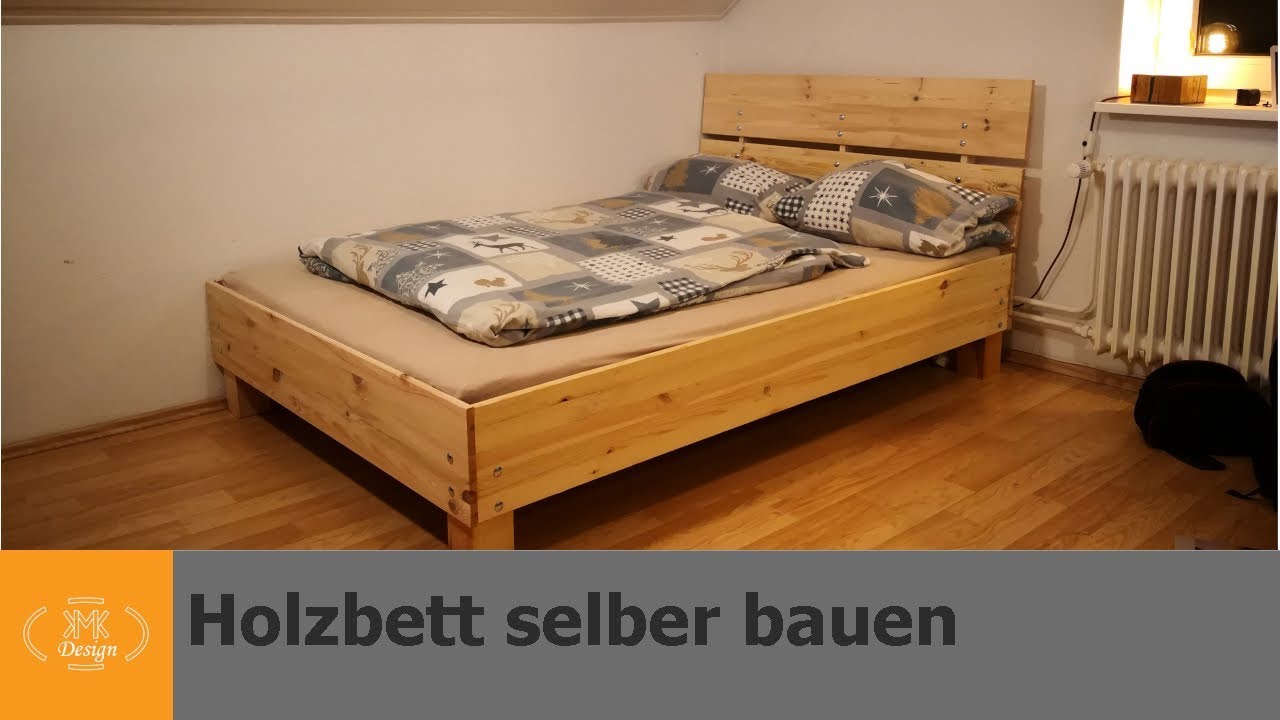 Massivholzbett selber bauen / Bett bauen ohne Werkzeug