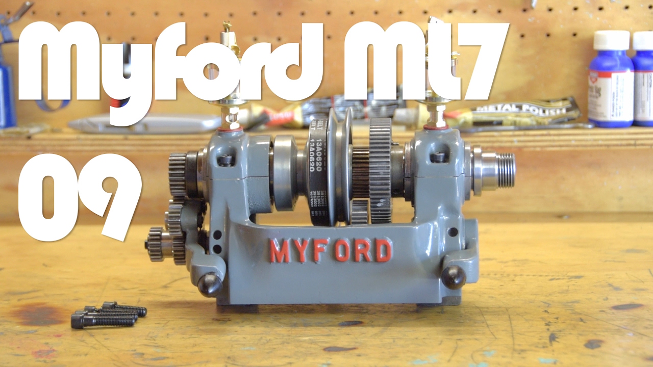 Myford Lathe Restoration - Part 9 Painting Raised Lettering & Headstock Assembly