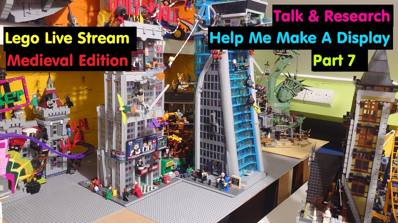 Help Me Make A Lego Display Part 7 | Talk Build & Research | Lego Live Stream