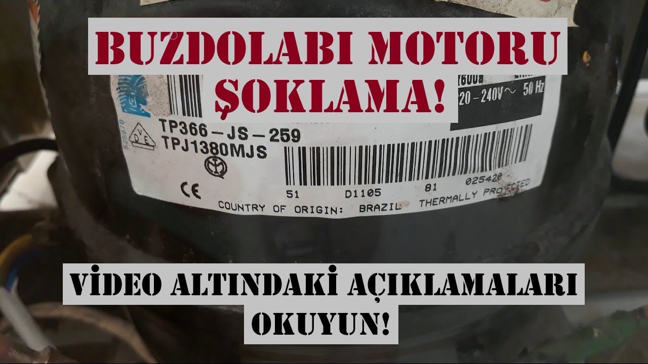 Buzdolabı Motoru Şoklama, Kompresör Nasıl Şoklanır, Ptc Röle Arızası