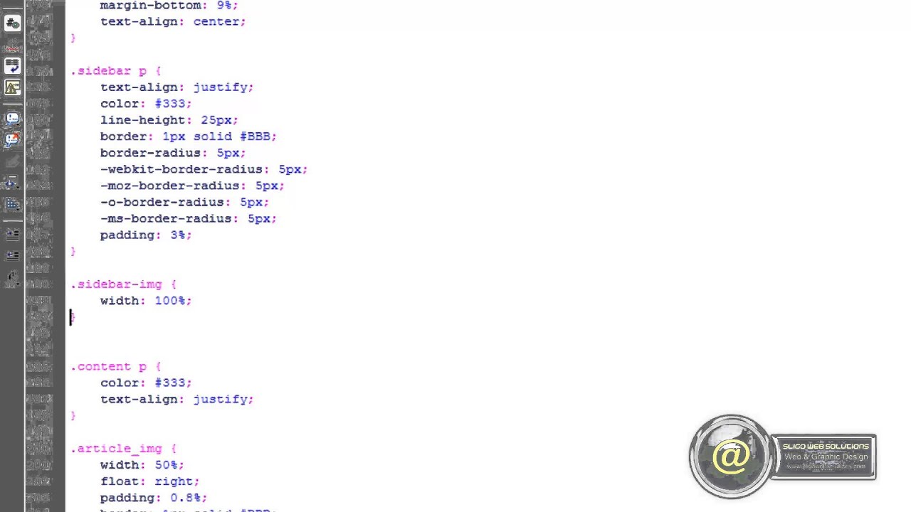 Building a Responsive Website - Part Fifteen: Adding Our Sidebar Image