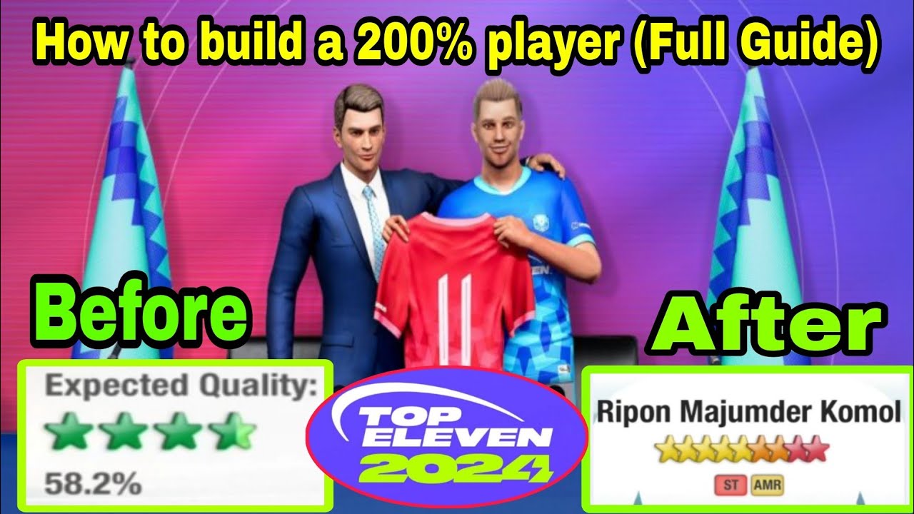How to Create a legendary player 180%-200% for FREE in Top Eleven 2024 [Complete Guide]