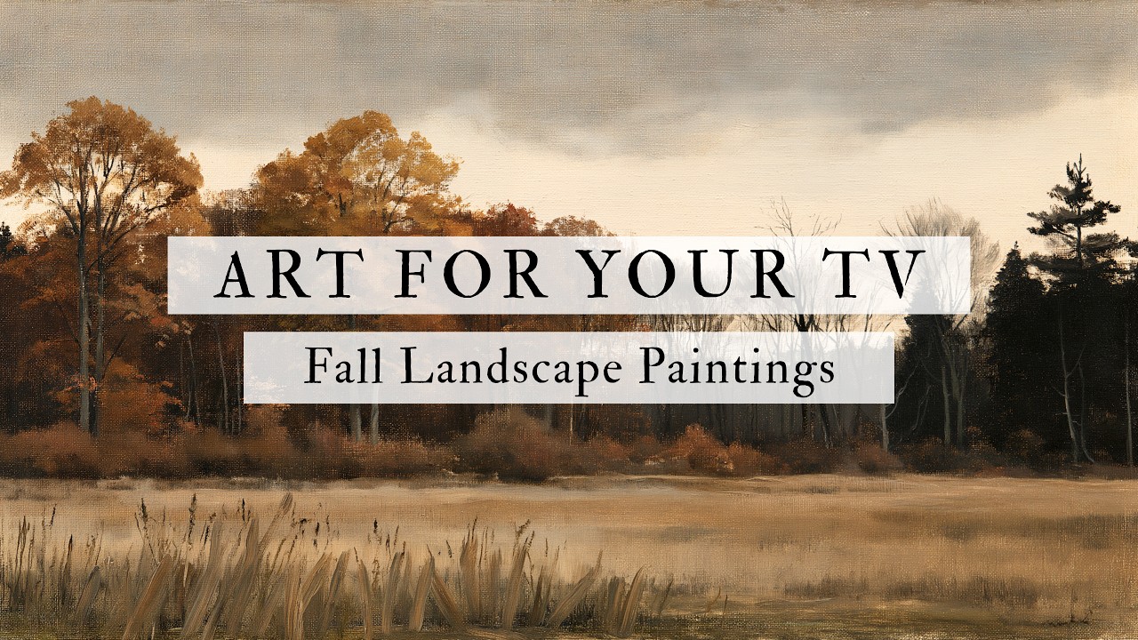 Vintage Fall Landscape Paintings 🍂 | Cozy Autumn Art Slideshow | 4K Frame TV Art | 2 Hours