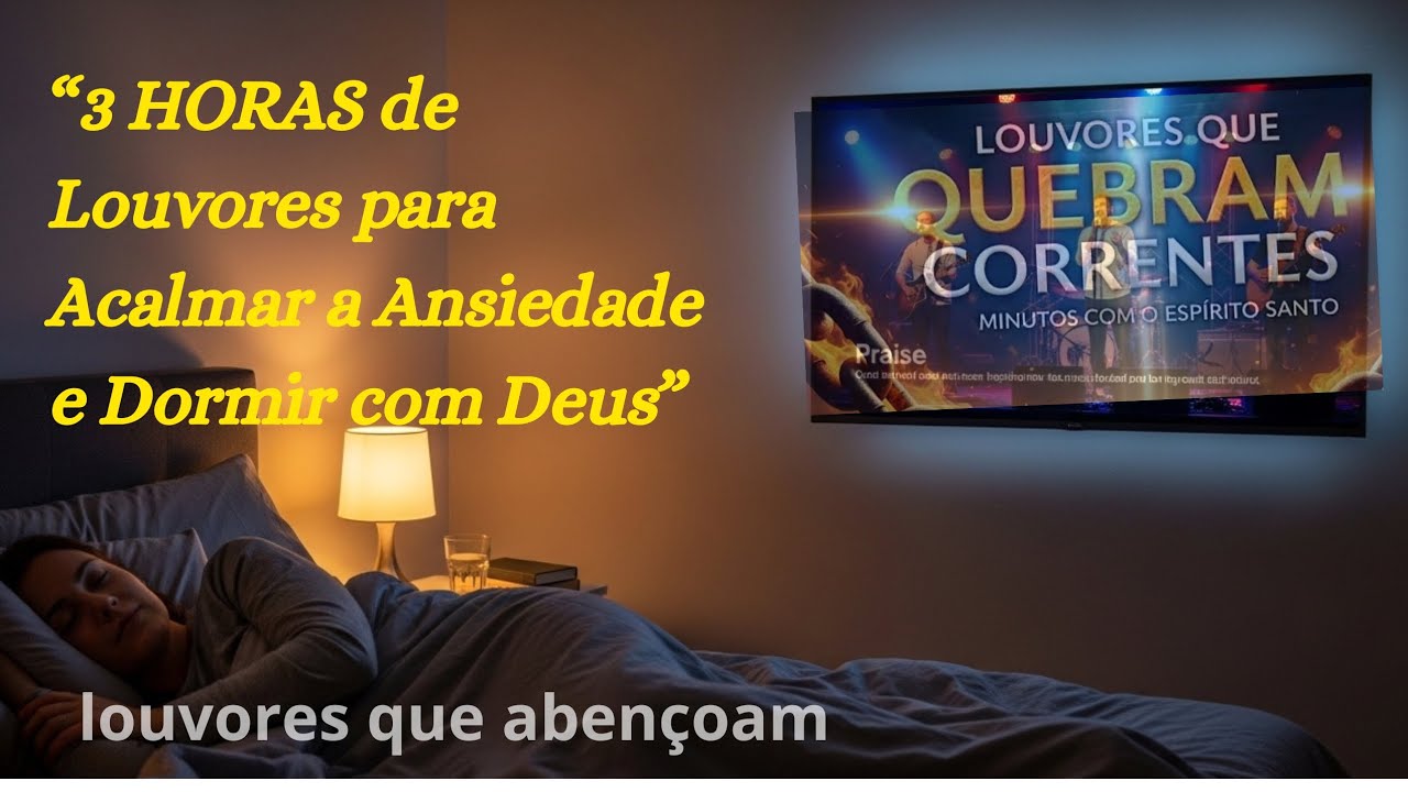 +3 Horas de Louvores🎵para acalmar e Dormir com Deus purificação limpeza espiritual energética benção