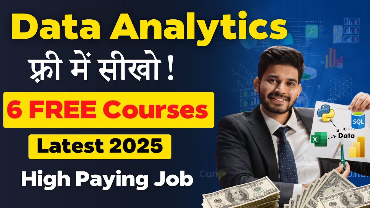 Data Analyst फ्री में बनो! | 6 FREE Data Analytics Courses For Beginners 🔥