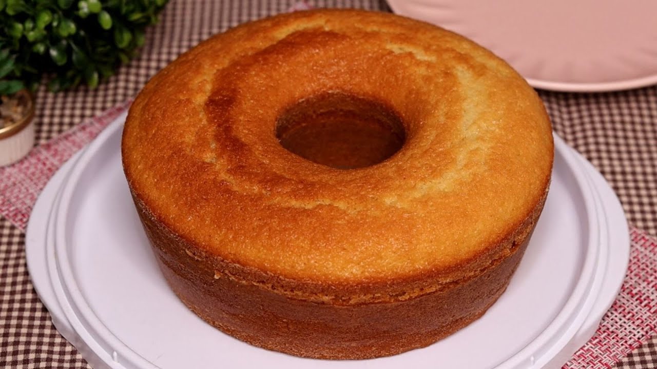 Bolo Caseiro Simples (Bolo Água) - MM Receitas