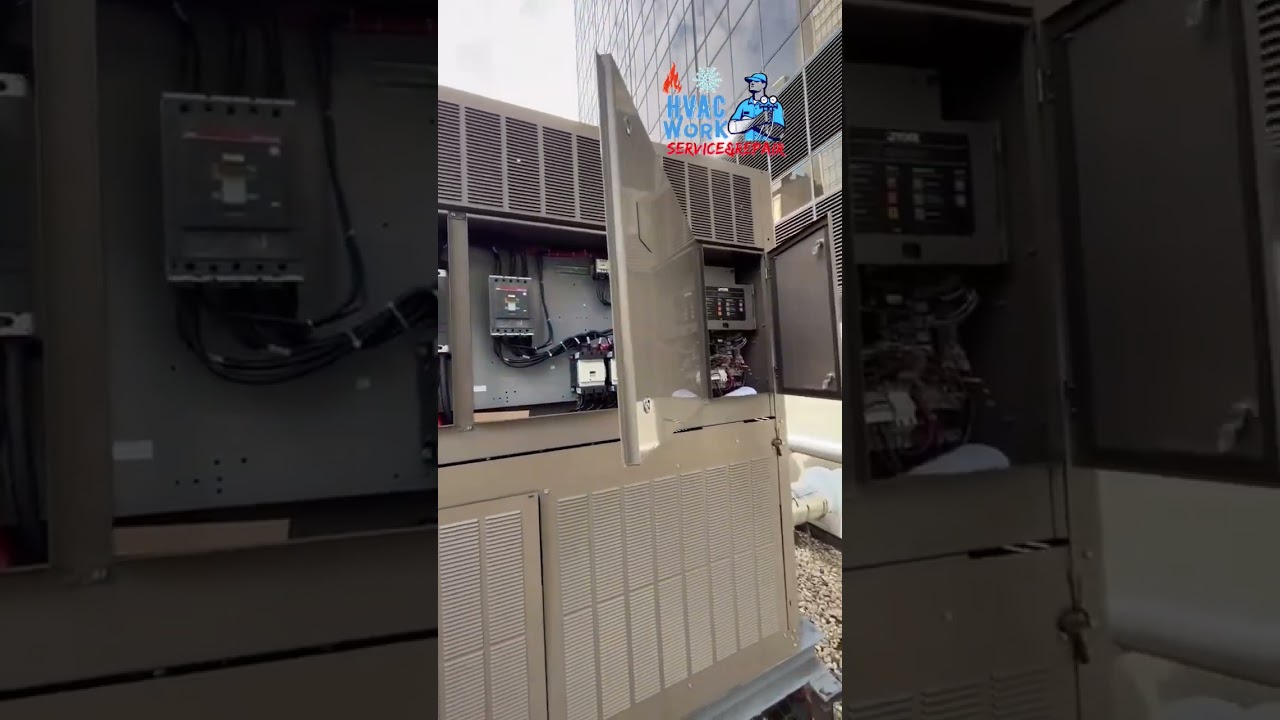 YORK air cooled chiller #hvac #hvaclife #hvactechnician #hvactech #hvacservice