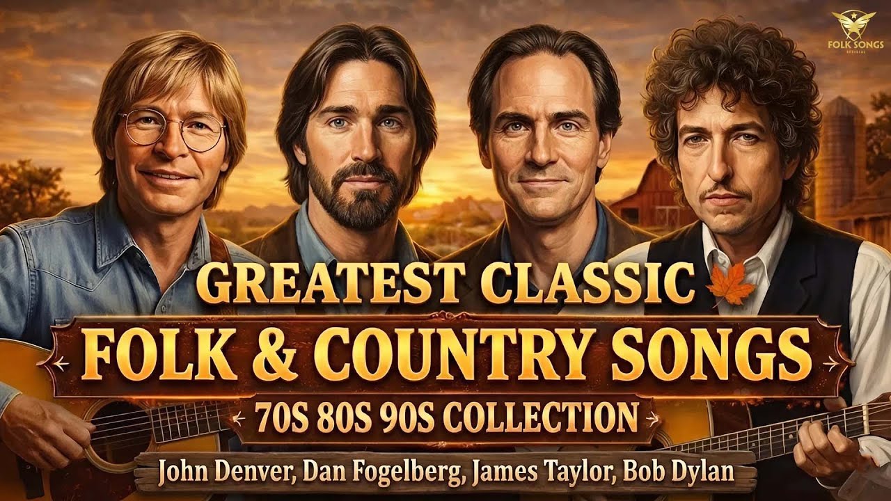 Greatest Classic Folk & Country Songs 70s 80s 90s Collection | Timeless Hits Journey