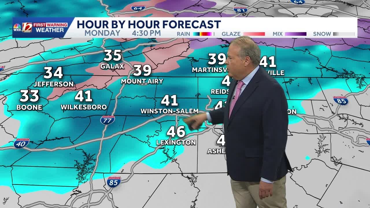 Chilly Rains Monday into Tuesday Morning. Mid Week Warmup!