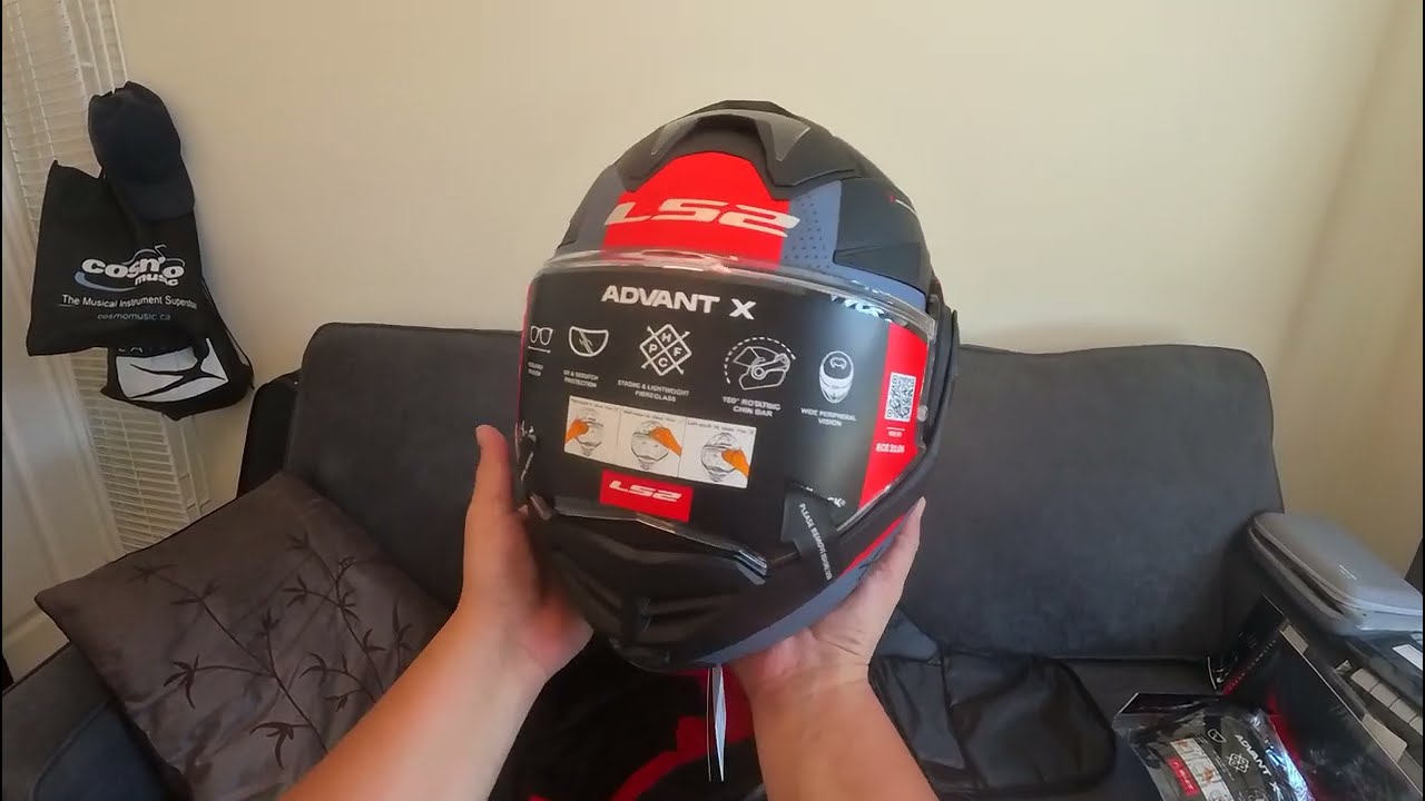 LS2 Advant X Oblivion Matte Black Blue Unboxing