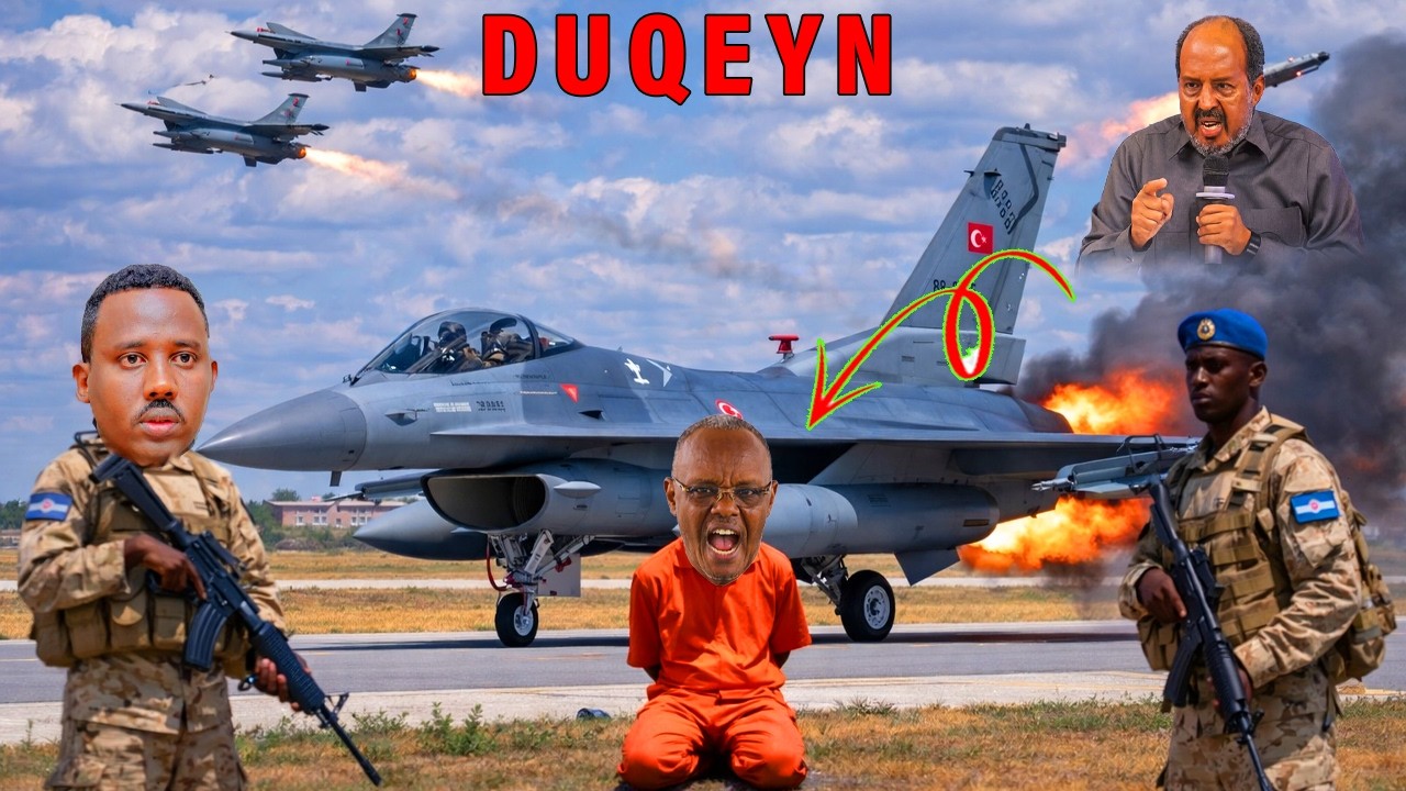 DEG DEG: Xasan Sh oo Caawa Ciil dartiis F-16 kiciyay, Lafta-garen oo God galay & RAXANWEYN oo Duqeyn