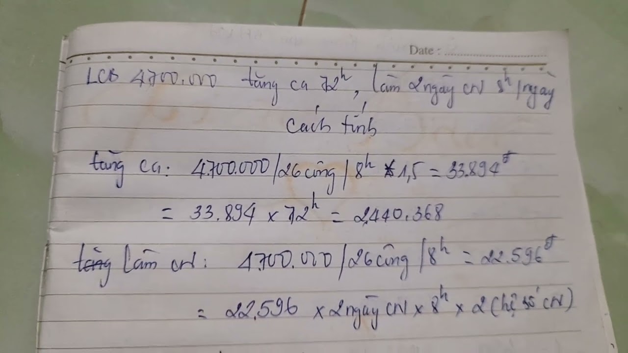 cách tính lương thật đơn giản