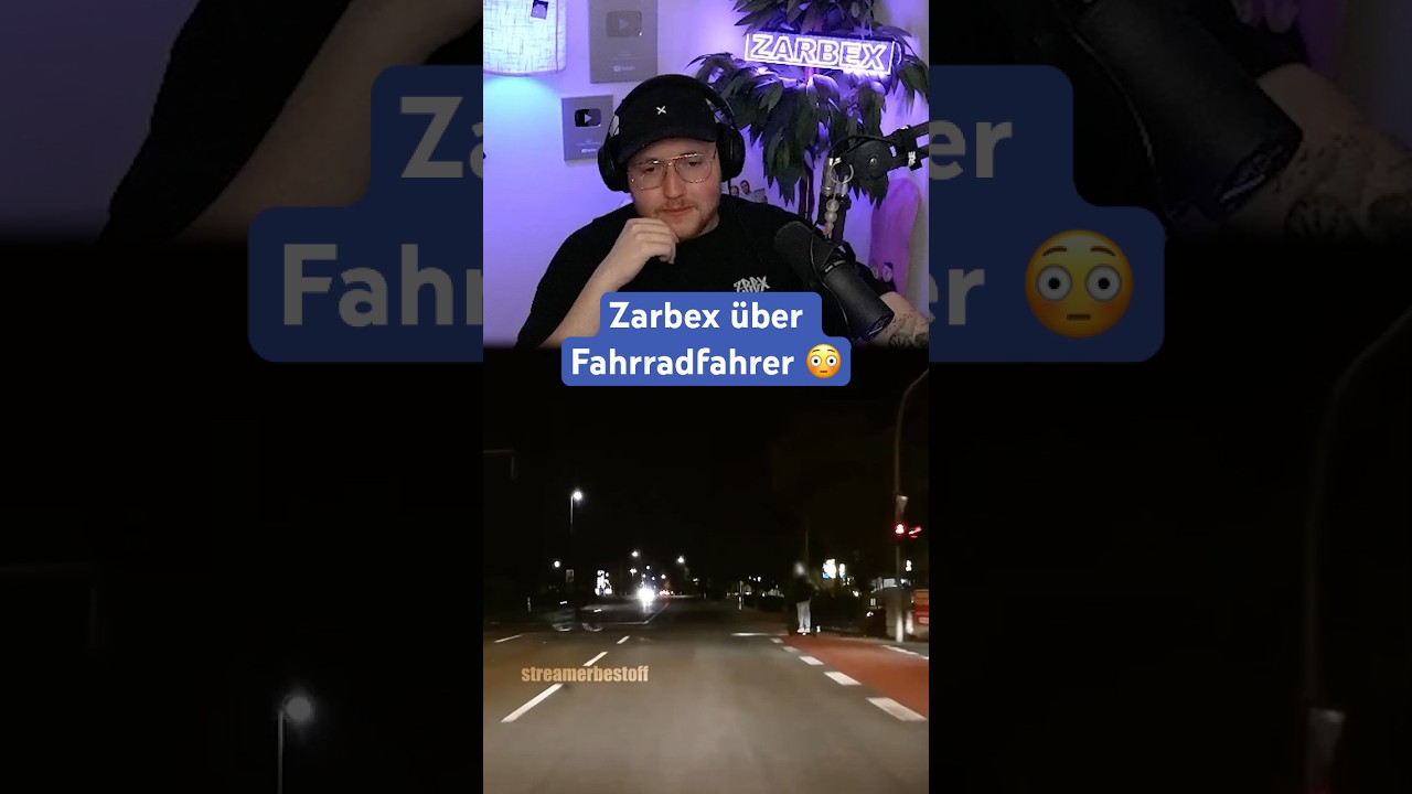 Zarbex mag keine Fahrradfahrer 😳😳 #zarbex  #shorts #twitch #clips #twitchclips