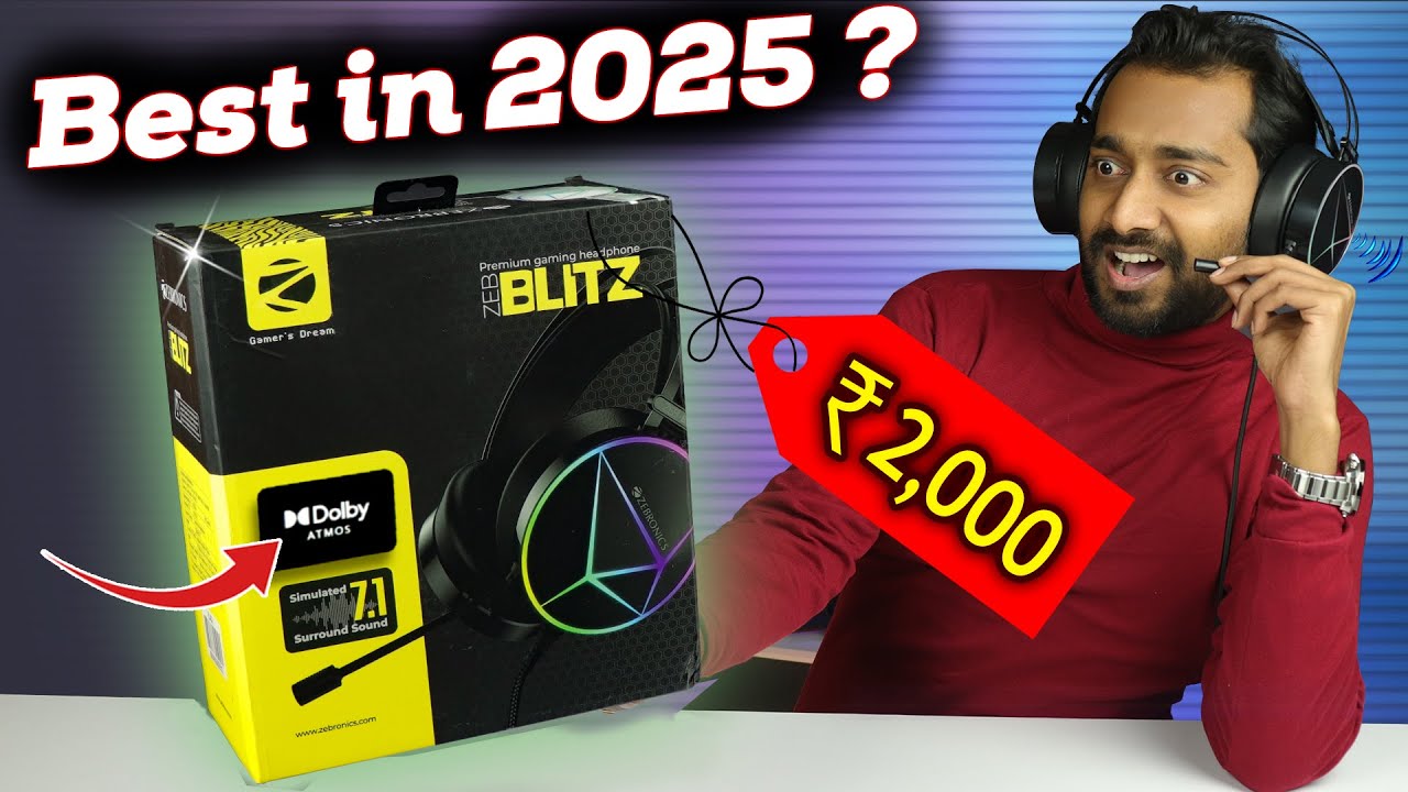 *Dolby Atmos* Gaming Headphones - Zebronics Blitz is not Best anymore in 2025 ?