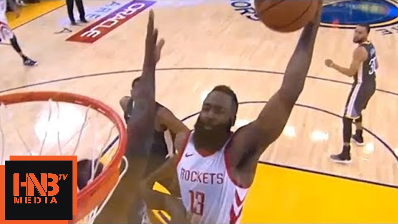 James Harden Crazy Dunk On Draymond Green / Rockets vs Warriors Game 4