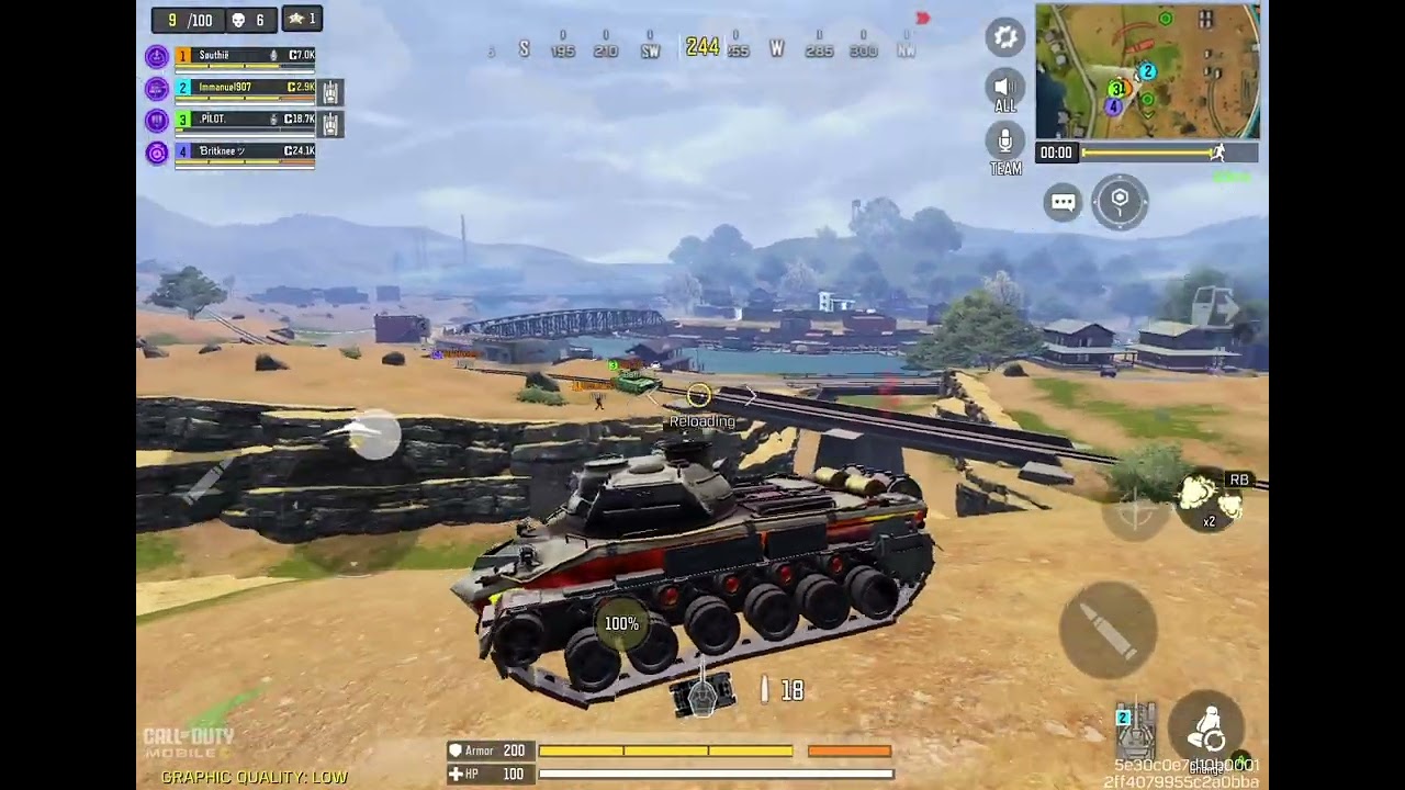 Friends having fun in a tank v tank battle Part 1