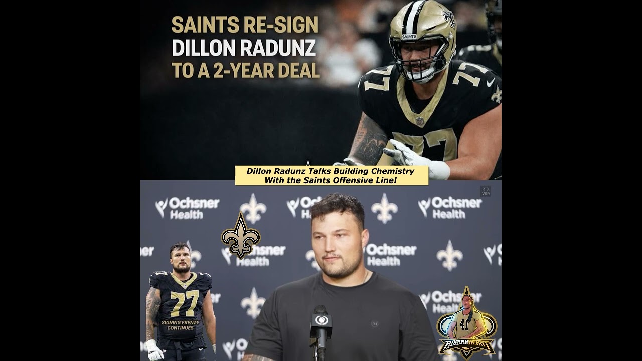 Dillon Radunz Talks Building Chemistry with the Saints Offensive Line!
