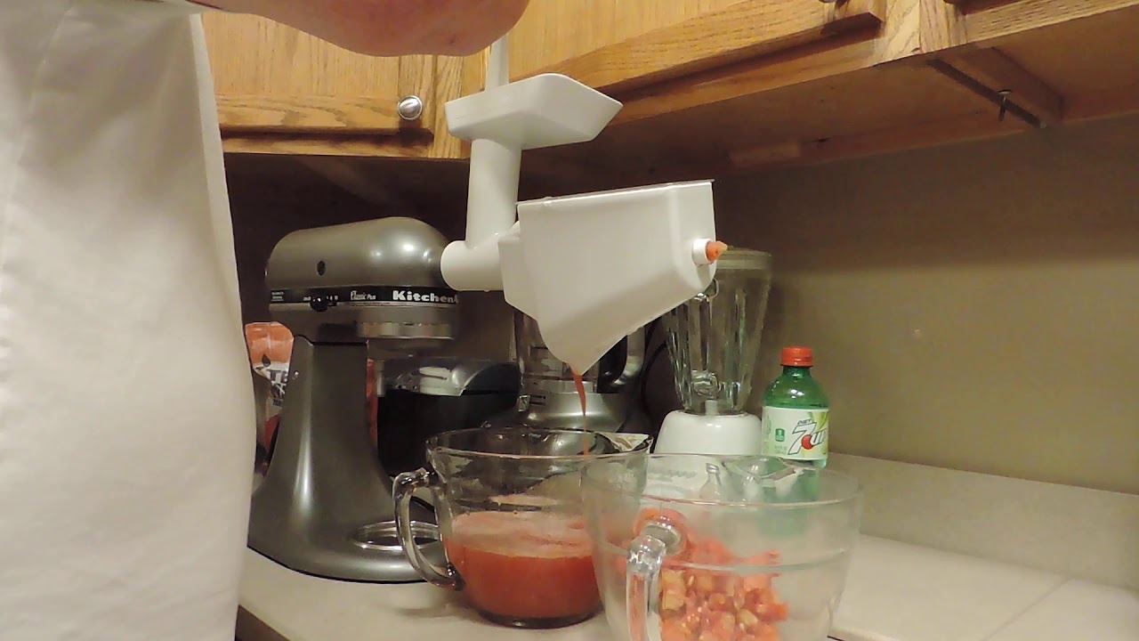 Straining Tomatoes