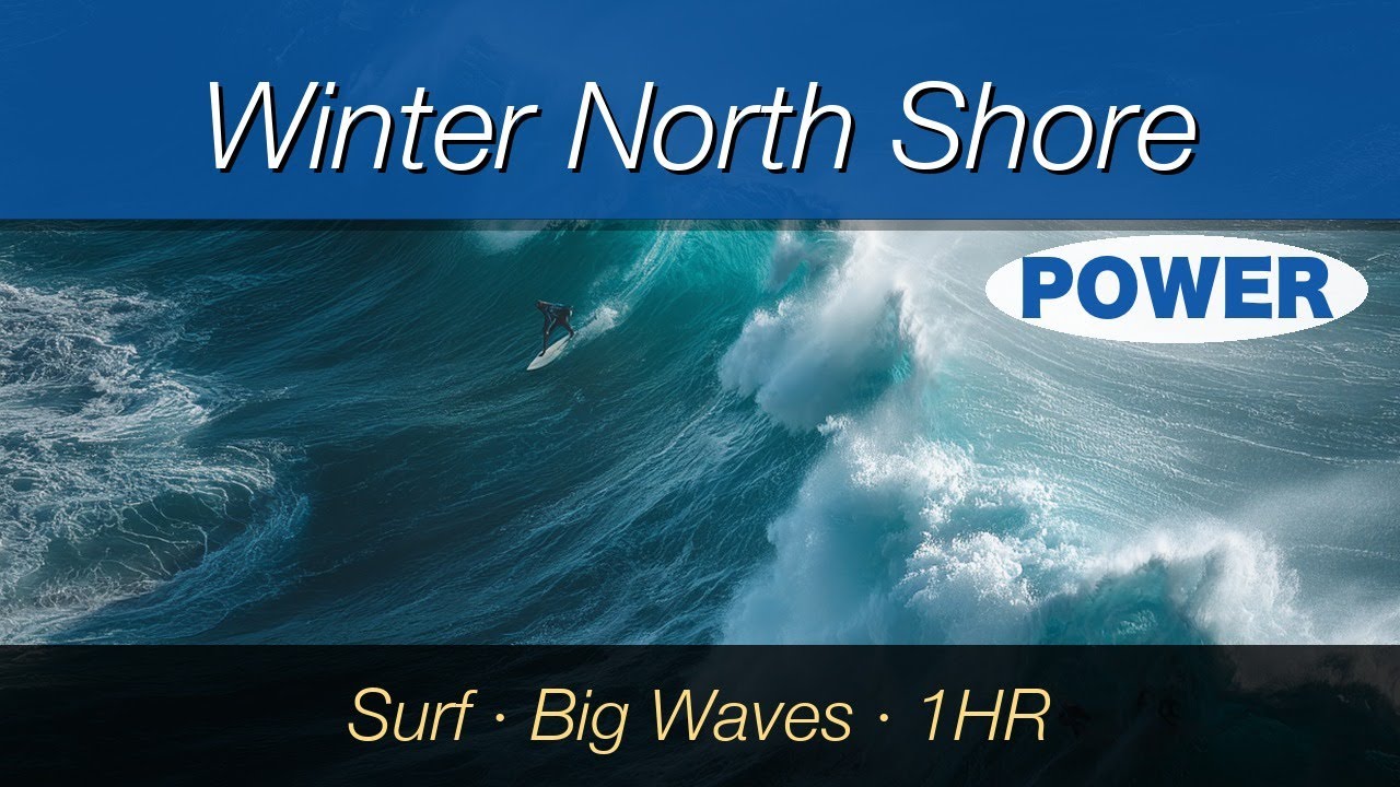 1 Hour BGM | Winter North Shore Hawaii | Surf Competition & Big Waves | Instrumental
